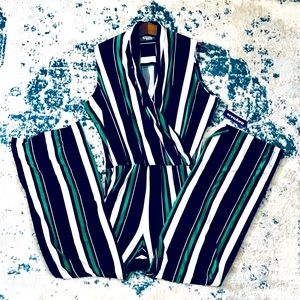 New Nygard navy/jade jumpsuit